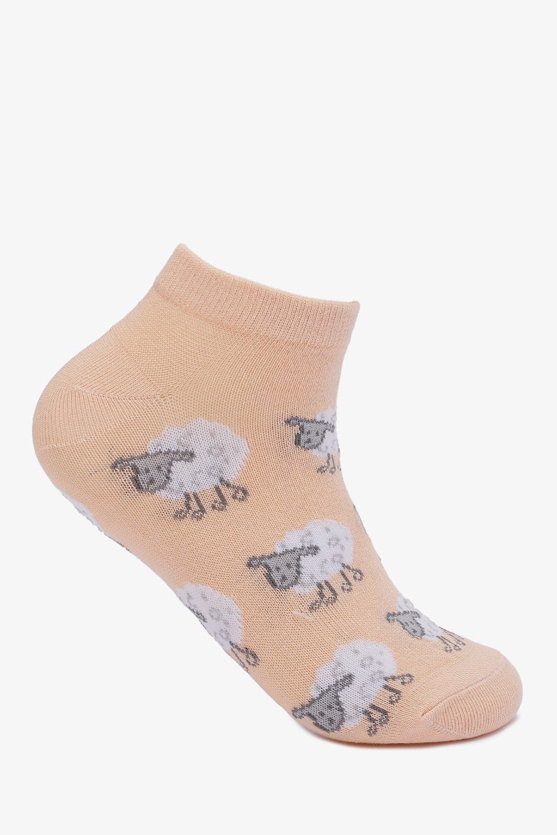 Carina Sheep Print Socks - 2 Pairs - Image 3